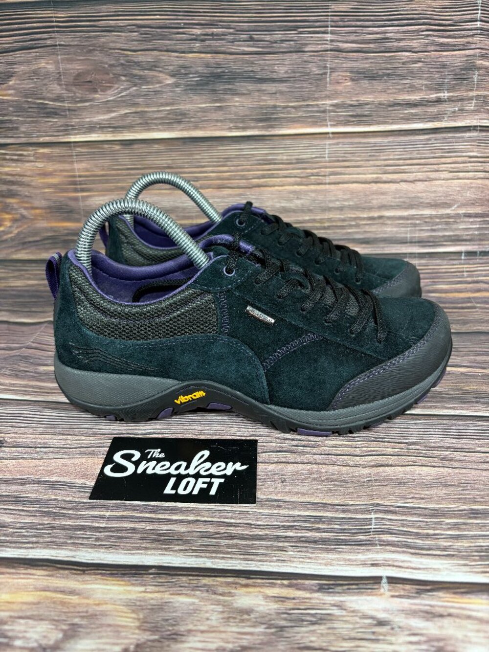 Dansko Paisley Women's Black Suede Leather Athletic Lace Up Shoes Size 38 US 8